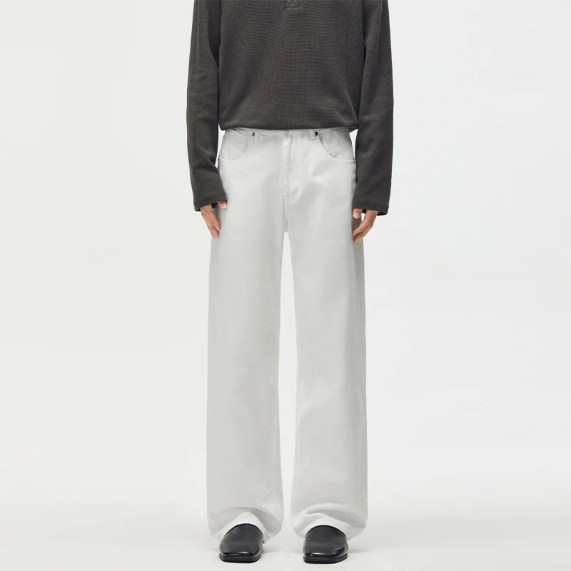 Herren Weitgeschnittene Chinohose aus Baumwoll-Twill mit tiefem Schritt Nord Taschen
