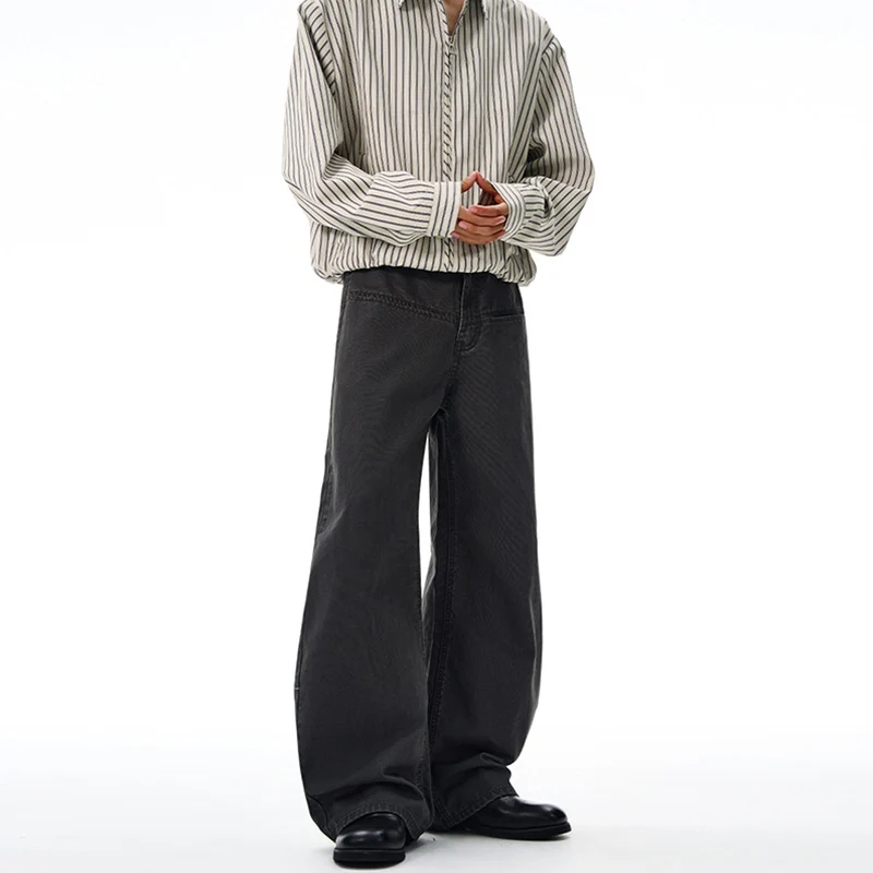 Herren Weitfallende Denimhose im Baggy‑Cut mit elastischem Bund Nord Taschen