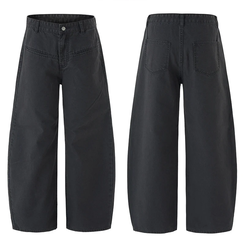 Herren Weitfallende Denimhose im Baggy‑Cut mit elastischem Bund Nord Taschen