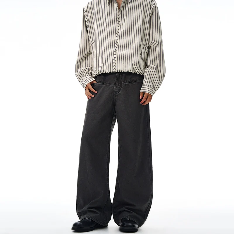 Herren Weitfallende Denimhose im Baggy‑Cut mit elastischem Bund Nord Taschen