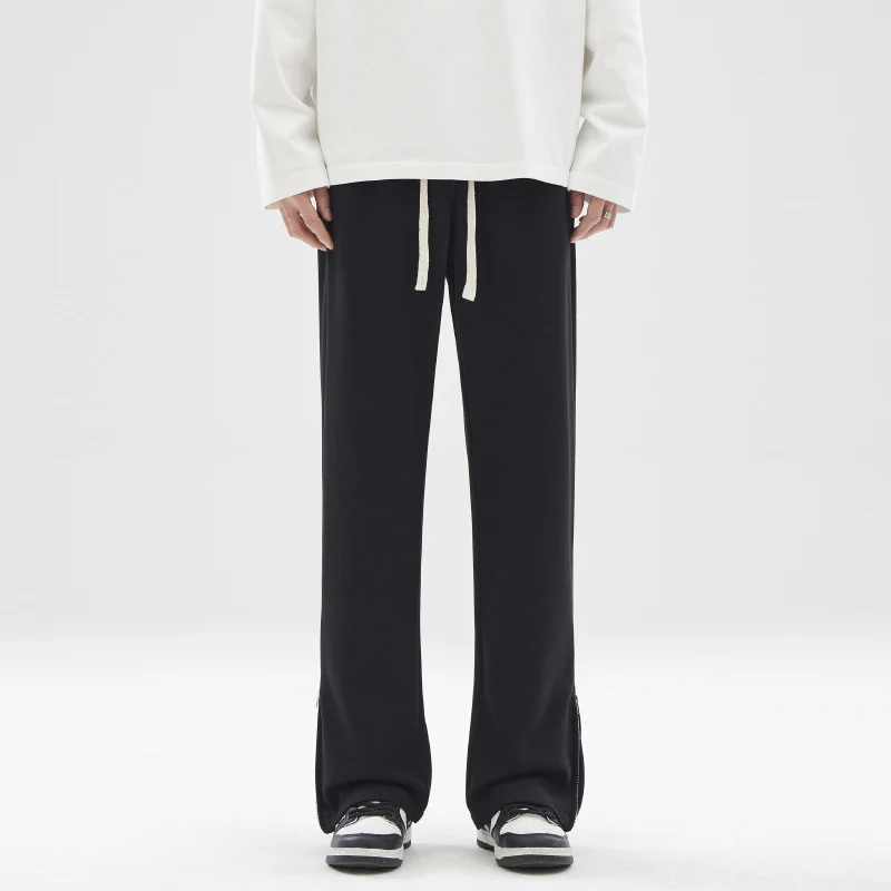 Herren weite Sweatpant mit Saum-Reißverschluss und Tunnelzug Nord Taschen