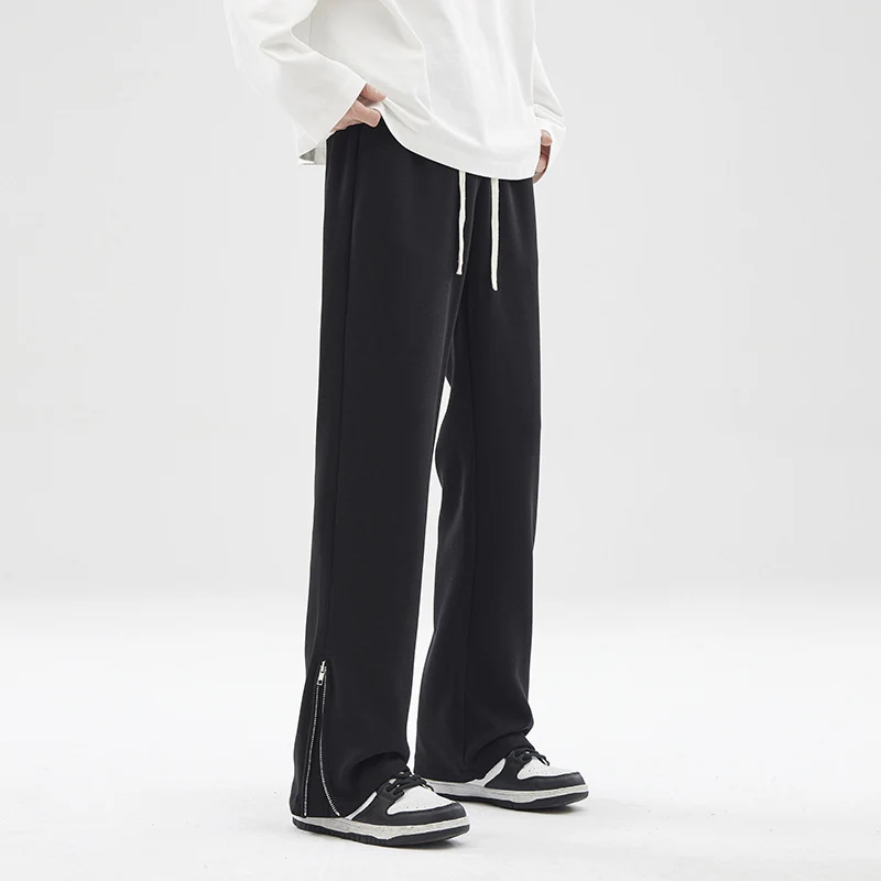 Herren weite Sweatpant mit Saum-Reißverschluss und Tunnelzug Nord Taschen