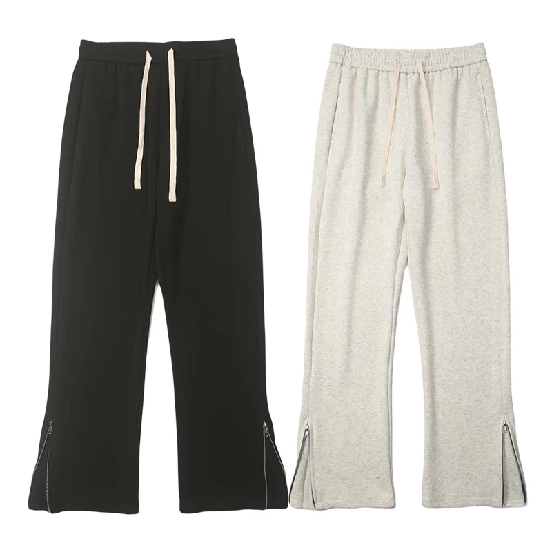 Herren weite Sweatpant mit Saum-Reißverschluss und Tunnelzug Nord Taschen