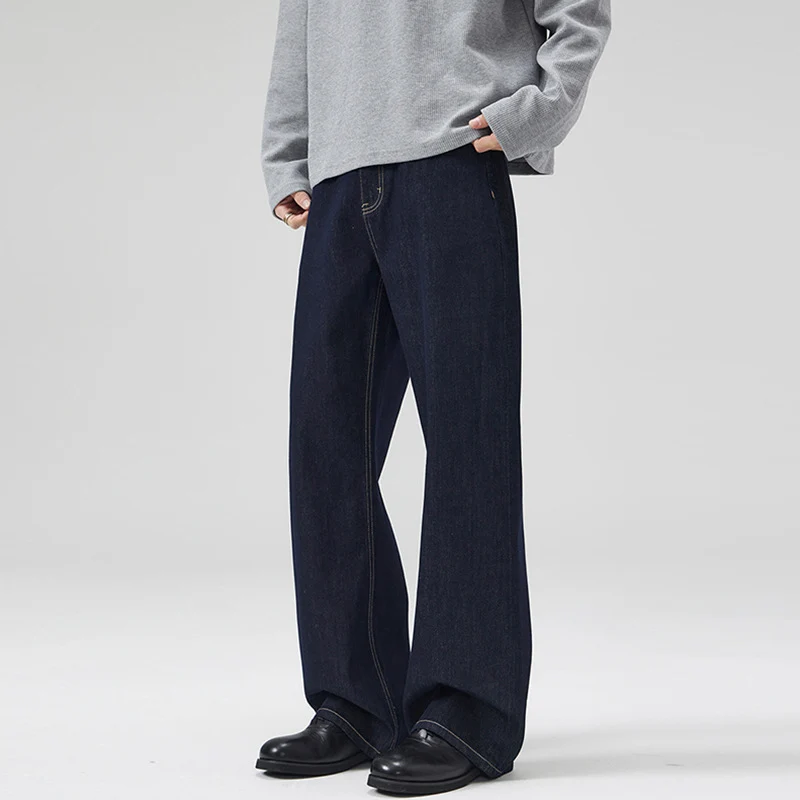 Herren weite Relaxed-Fit Jeans aus rohem Denim Nord Taschen