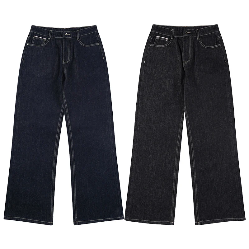 Herren weite Relaxed-Fit Jeans aus rohem Denim Nord Taschen