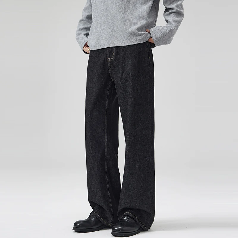 Herren weite Relaxed-Fit Jeans aus rohem Denim Nord Taschen