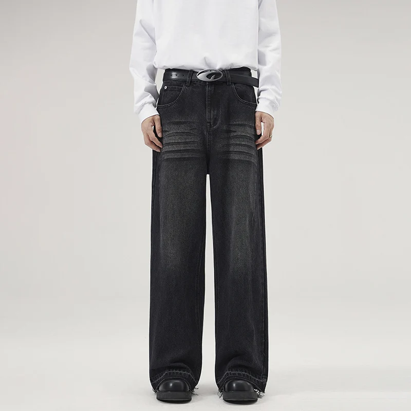 Herren Weite Relaxed-Denim-Jeans im Marlene-Baggy-Schnitt Nord Taschen