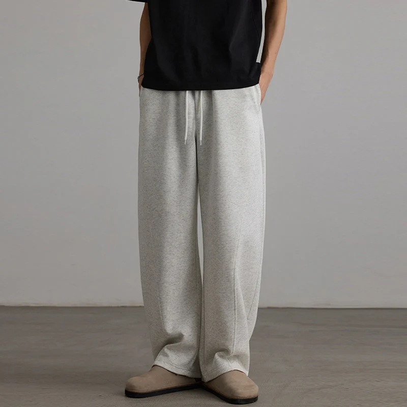 Herren Weite Lounge-Jogginghose aus French-Terry mit Tunnelzugbund Nord Taschen