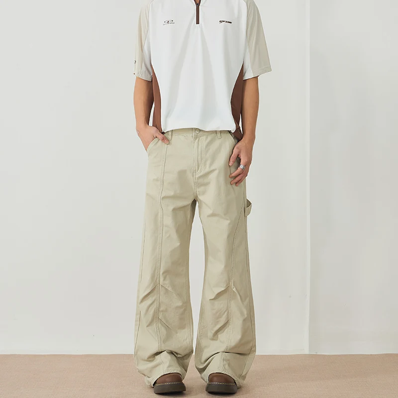 Herren weite Carpenterhose aus Baumwoll-Twill mit Hammerschlaufe und verstärkten Nähten Nord Taschen