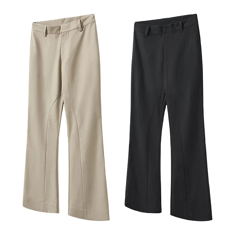 Herren Weite Bügelfalten-Hose mit weitem Bein und Gürtelschlaufen Nord Taschen
