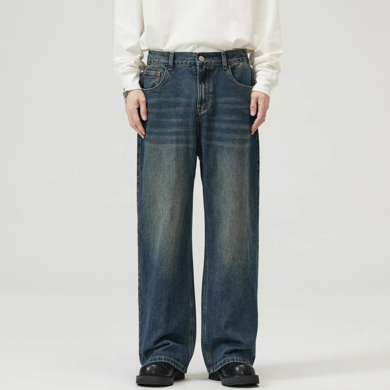 Herren Weite Baggy-Jeans im Vintage-Look mit Five-Pocket-Schnitt Nord Taschen