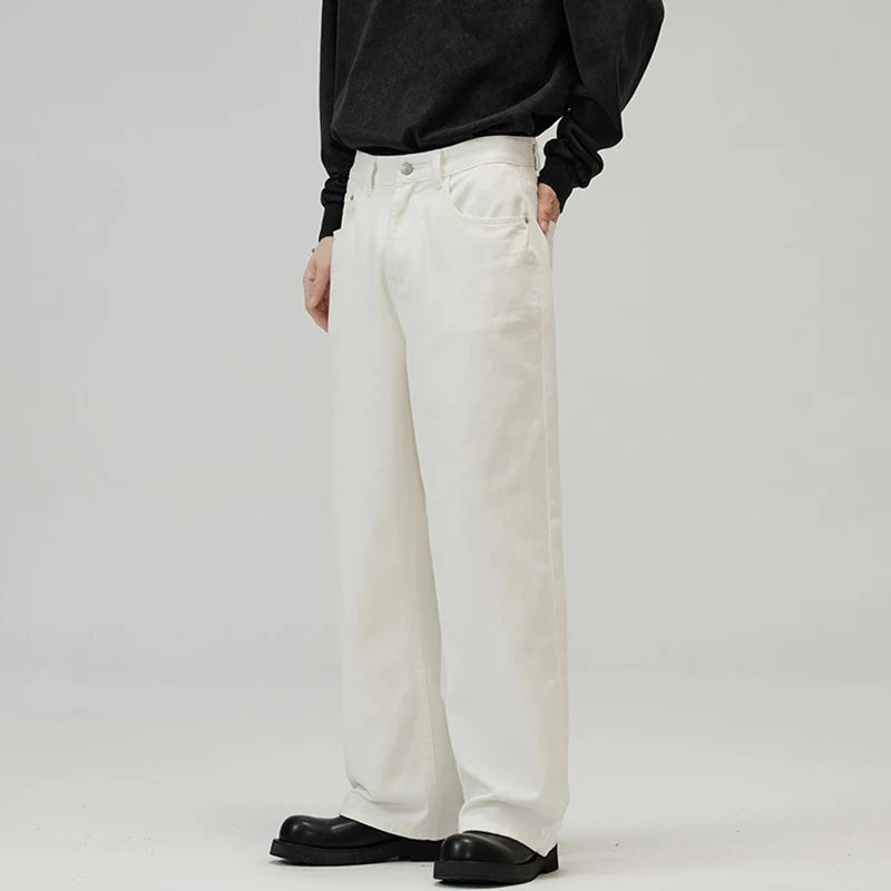 Herren Weit geschnittene Relaxed-Denim-Jeans im geraden Baggy-Schnitt mit hoher Bundlinie Nord Taschen