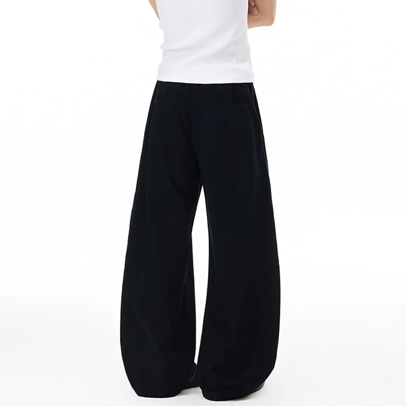 Herren Voluminöse Panel-Baggy-Hose aus Baumwoll-Twill mit ballonförmigem Saum Nord Taschen