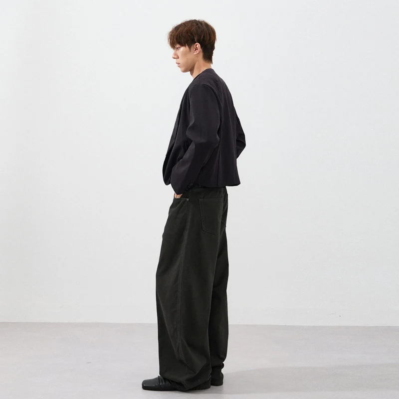 Herren Ultraweite Baumwoll-Twill-Palazzohose mit fließender Oversize-Silhouette Nord Taschen