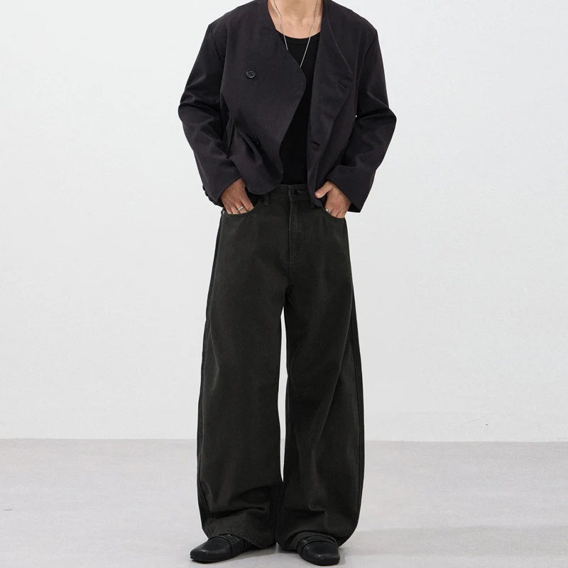 Herren Ultraweite Baumwoll-Twill-Palazzohose mit fließender Oversize-Silhouette Nord Taschen