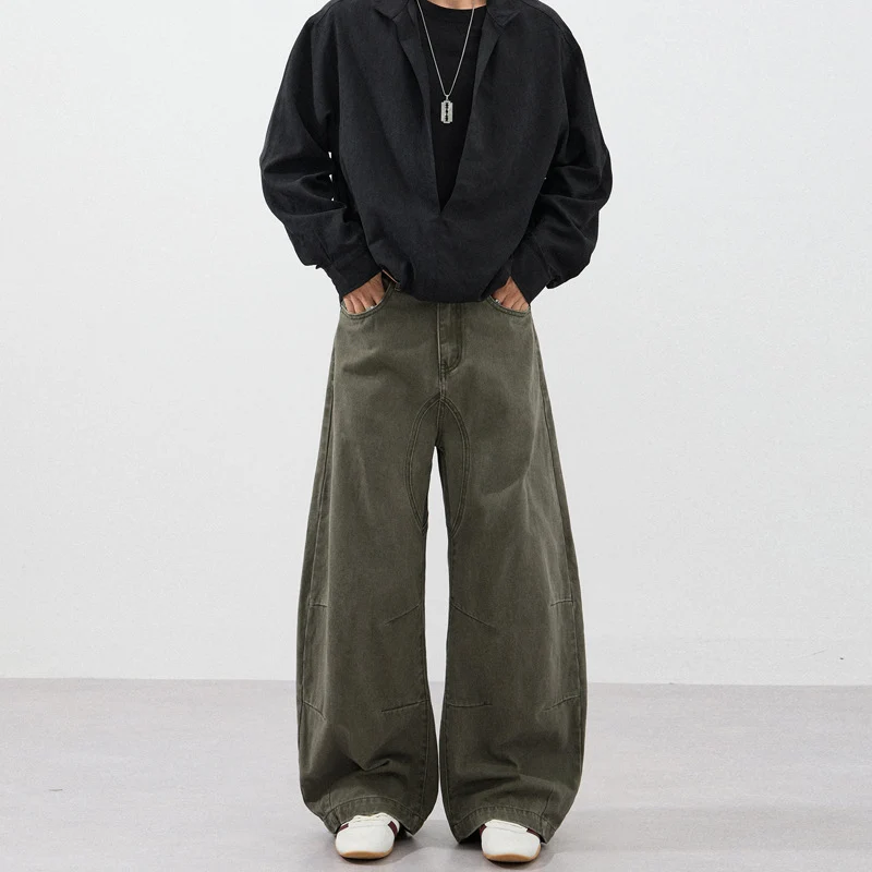 Herren Ultraweite Baggy-Hose mit markanter Schrittpasse und verstärkten Kniepanelen Nord Taschen