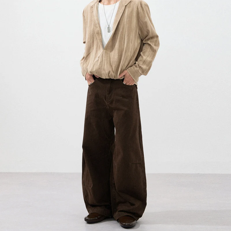 Herren Ultraweite Baggy-Hose mit markanter Schrittpasse und verstärkten Kniepanelen Nord Taschen