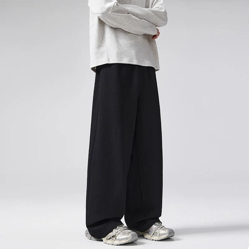 Herren Oversized Sweatpalazzo mit Tunnelzugbund, doppellagigem Saum und Relaxed-Fit Nord Taschen