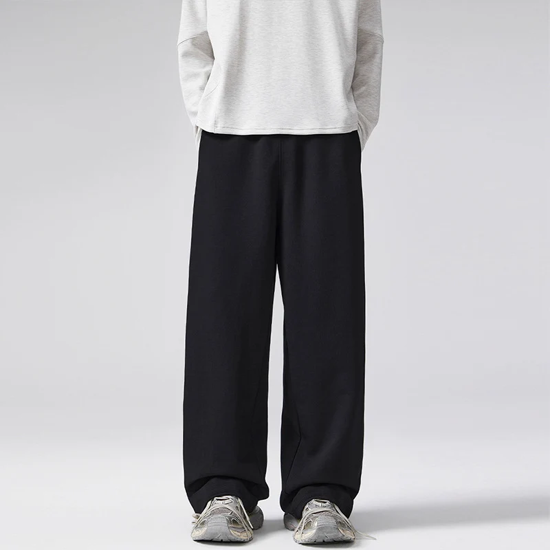 Herren Oversized Sweatpalazzo mit Tunnelzugbund, doppellagigem Saum und Relaxed-Fit Nord Taschen
