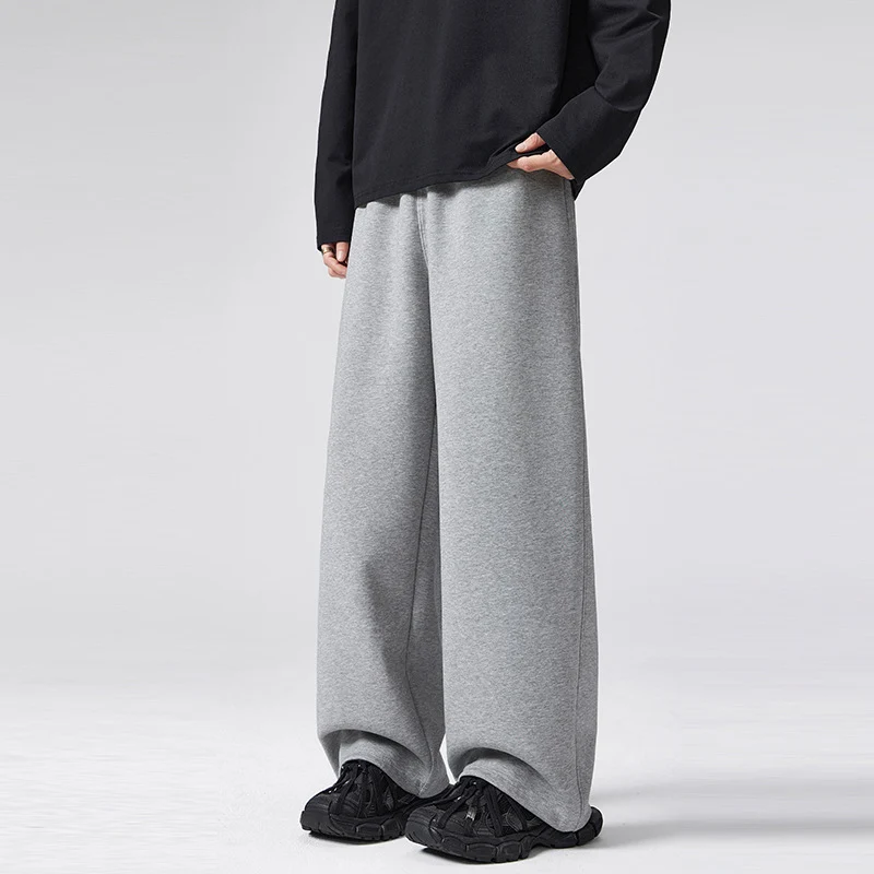 Herren Oversized Sweatpalazzo mit Tunnelzugbund, doppellagigem Saum und Relaxed-Fit Nord Taschen
