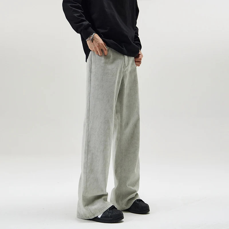 Herren Baggy-Jeans im Culotte-inspirierten Schnitt aus stonewashed Denim Nord Taschen