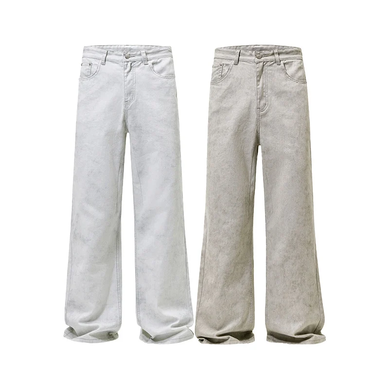 Herren Baggy-Jeans im Culotte-inspirierten Schnitt aus stonewashed Denim Nord Taschen