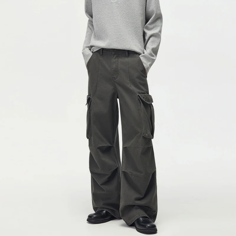 Herren Baggy-Cargohose mit extra weitem Bein, tiefem Schritt und großen Klappentaschen Nord Taschen