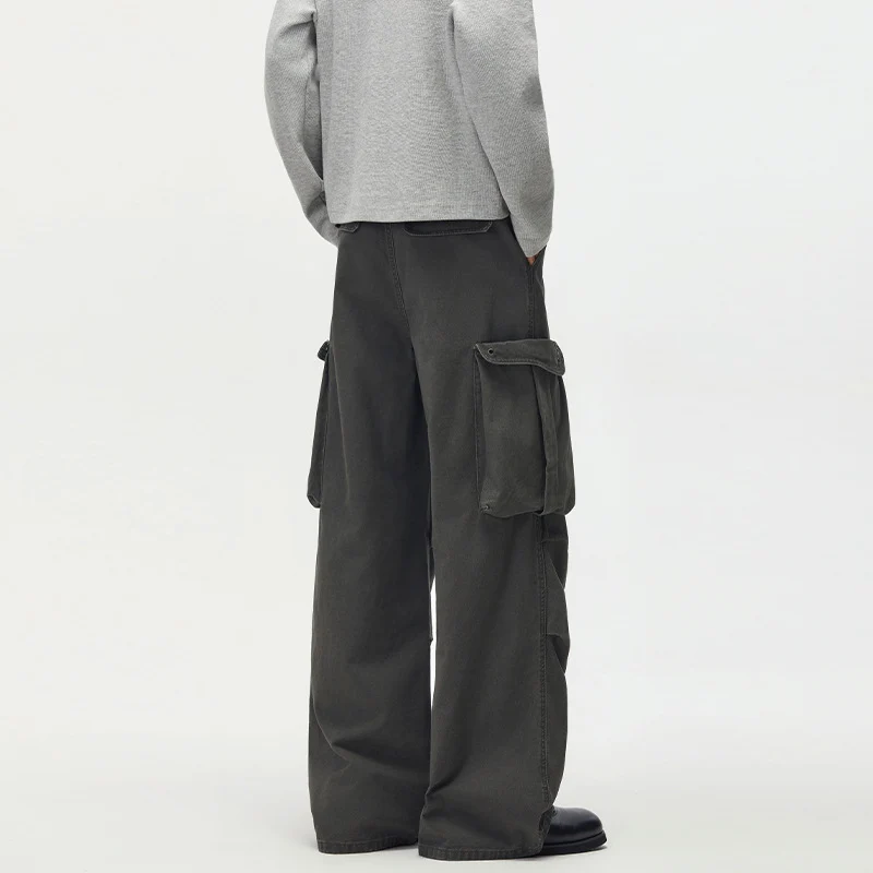 Herren Baggy-Cargohose mit extra weitem Bein, tiefem Schritt und großen Klappentaschen Nord Taschen