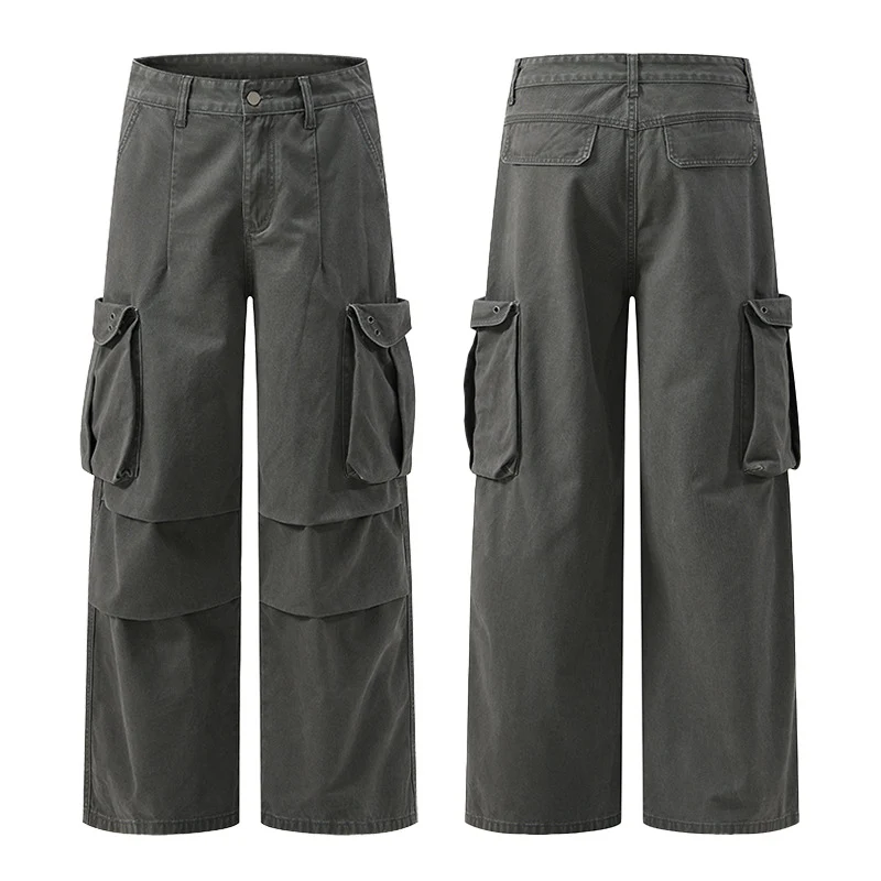 Herren Baggy-Cargohose mit extra weitem Bein, tiefem Schritt und großen Klappentaschen Nord Taschen