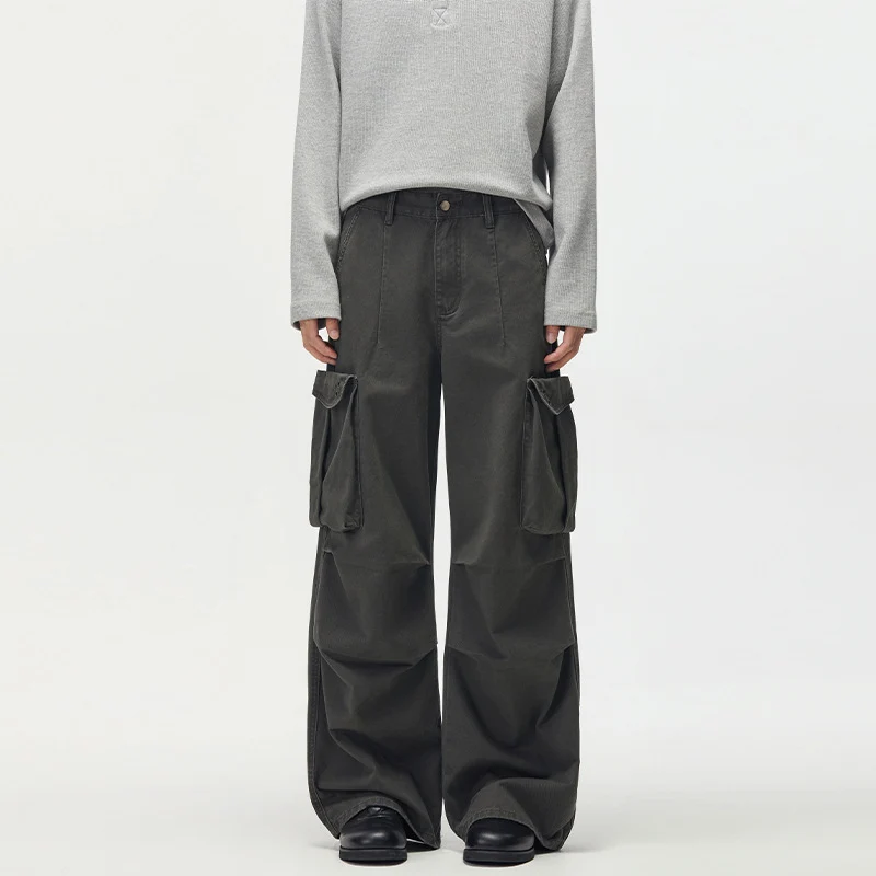 Herren Baggy-Cargohose mit extra weitem Bein, tiefem Schritt und großen Klappentaschen Nord Taschen