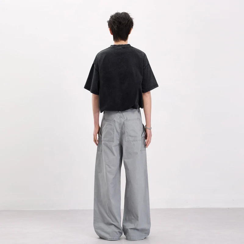 Herren Baggy-Cargohose im Workwear-Stil mit großen aufgesetzten Taschen und Zipper-Details Nord Taschen