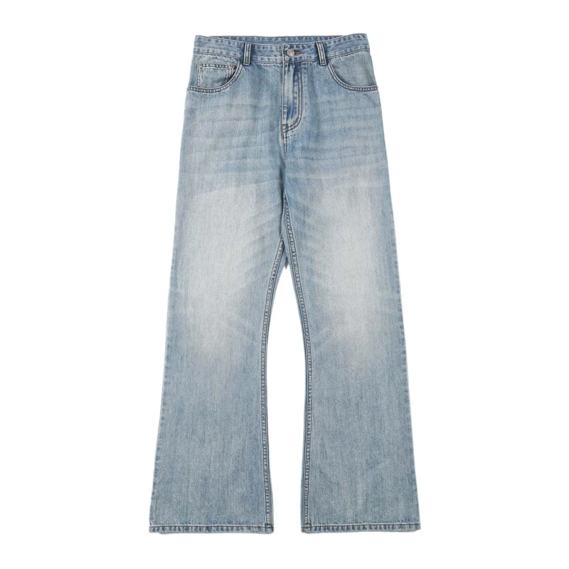 Herren Ausgestellte Vintage-Jeans mit weitem Bein, tiefem Bund und extra langer Länge Nord Taschen