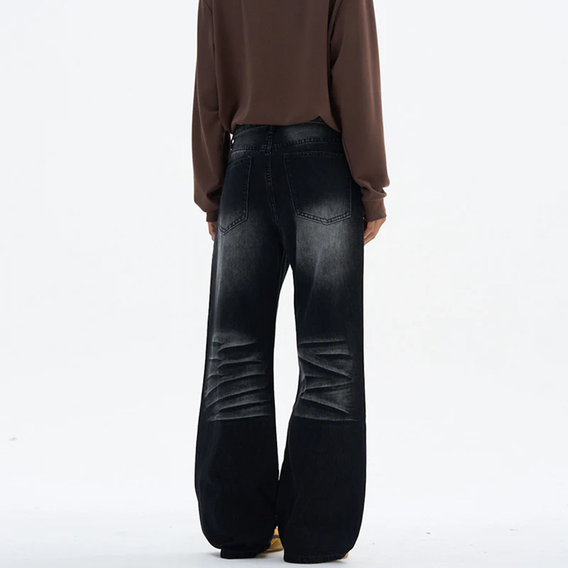 Damen Superweite Baggy-Jeans mit Schlüsselanhänger-Chain und bodenlanger Palazzo-Silhouette Nord Taschen