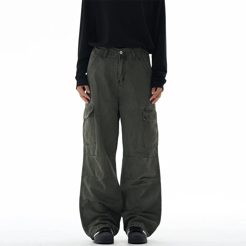 Damen Extraweite utilitaristische Cargohose mit tiefem Schritt und abnehmbarem Schlüsselanhänger Nord Taschen