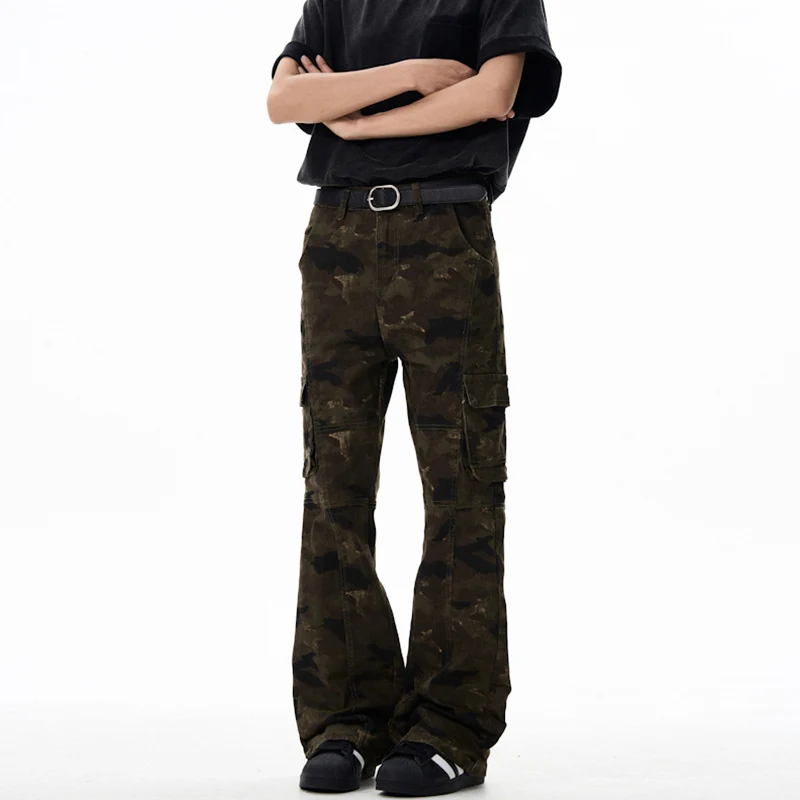 Damen Cargohose im Flared-Cut mit Utility-Taschen und verlängertem Saum Nord Taschen