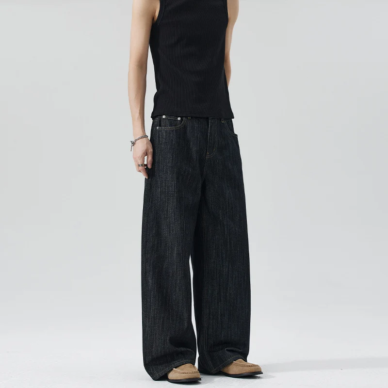 Herren Oversize-Denim-Palazzohose mit extra weitem Bein und soften Drape-Effekt Nord Taschen