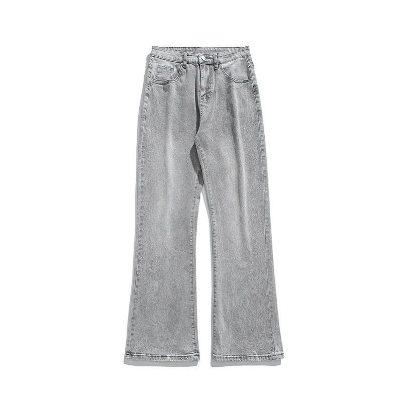 Herren Flared-Denimhose mit mittelhoher Taille und leichtem Schlag Nord Taschen