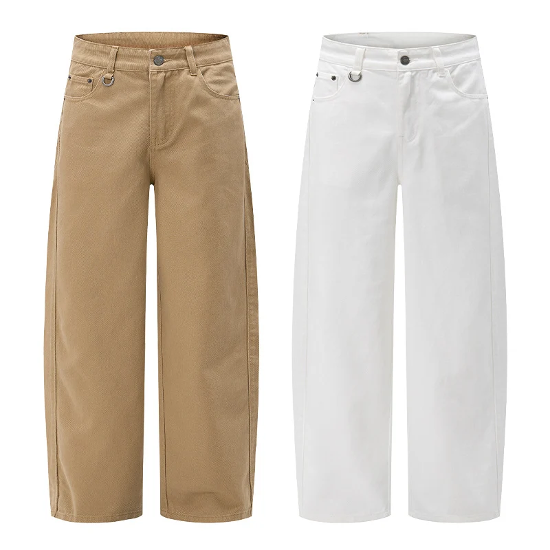 Herren Extraweite High‑Waist Palazzohose aus schwerer Baumwolle Nord Taschen