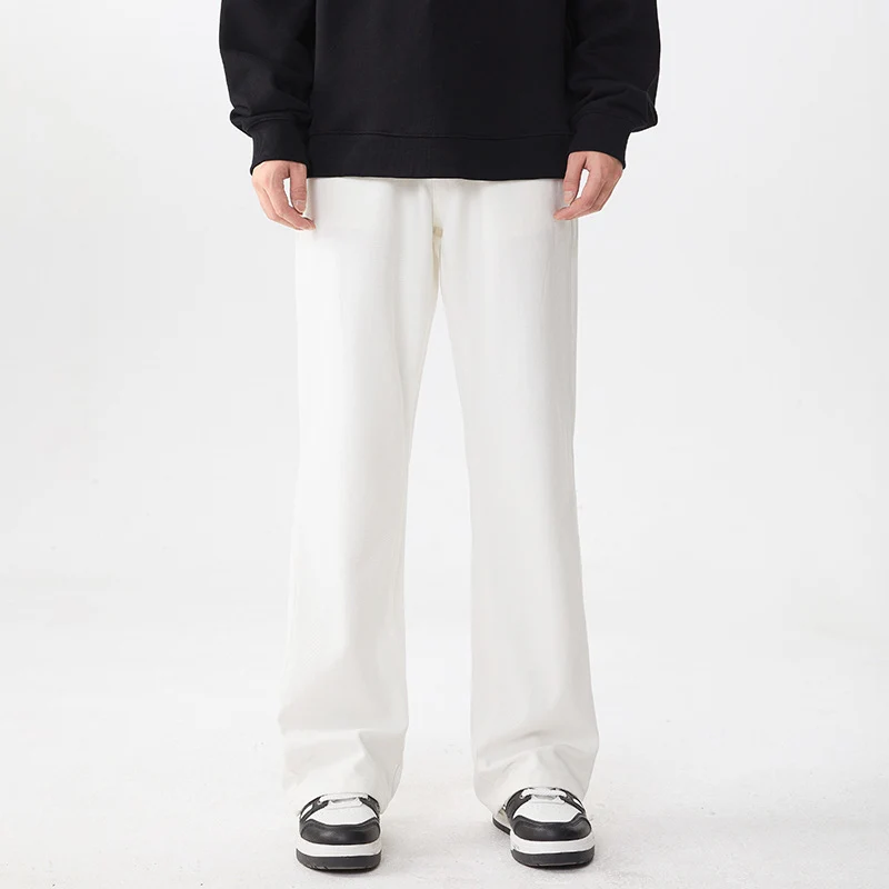 Herren Extraweite Baumwoll‑Mix Loungehose mit tiefem Schritt und seitlichen Eingrifftaschen Nord Taschen