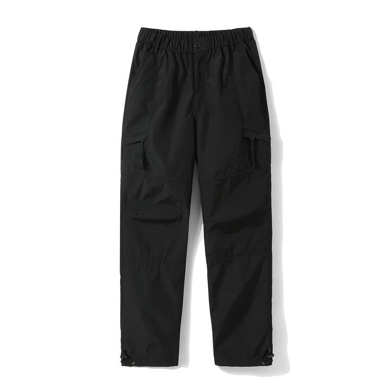 Herren Cargo-Twill-Hose mit elastischem Bund, Reißverschlusstaschen und Kordelzug Nord Taschen