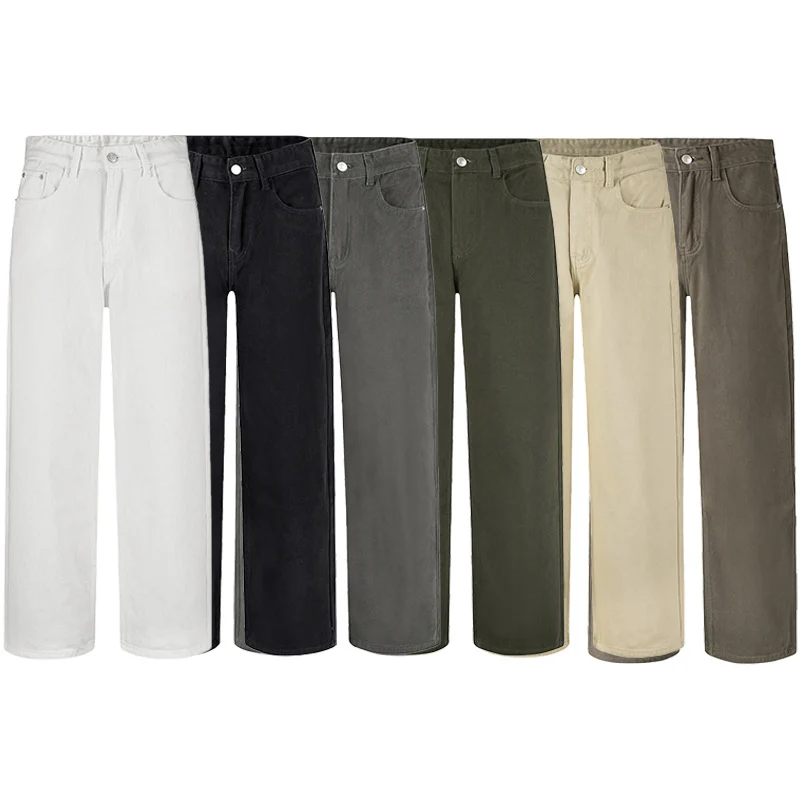 Herren Baumwoll-Denim Marlene-Hose mit extra weitem Bein Nord Taschen
