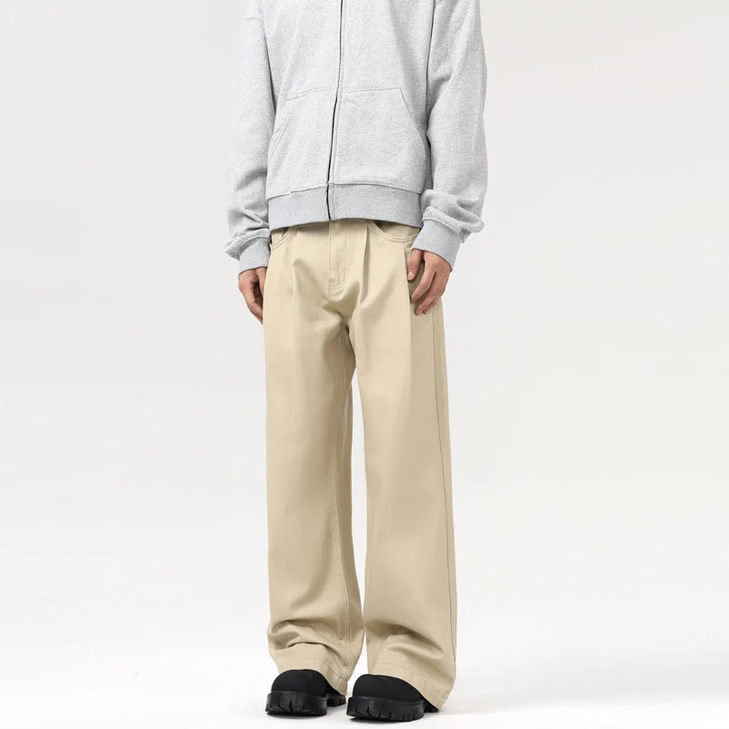 Herren Baggy-Twill-Hose mit tiefem Schritt und fließender Oversize-Silhouette Nord Taschen