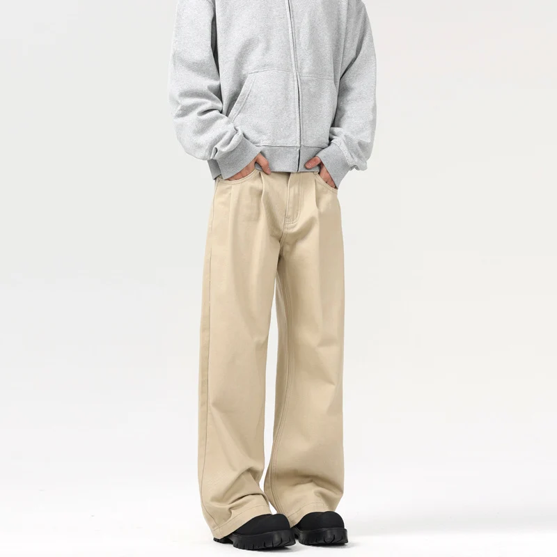 Herren Baggy-Twill-Hose mit tiefem Schritt und fließender Oversize-Silhouette Nord Taschen