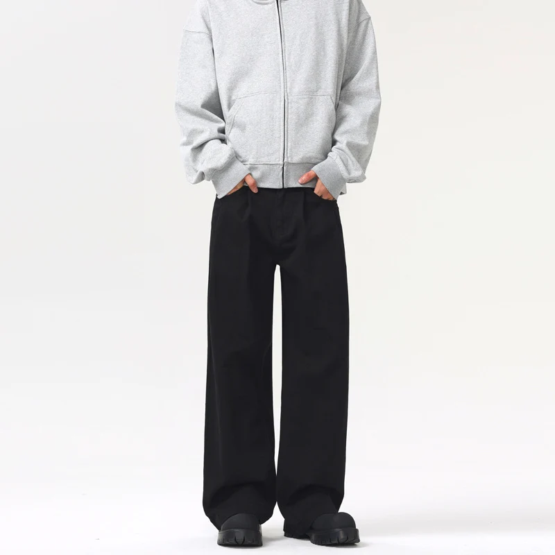 Herren Baggy-Twill-Hose mit tiefem Schritt und fließender Oversize-Silhouette Nord Taschen