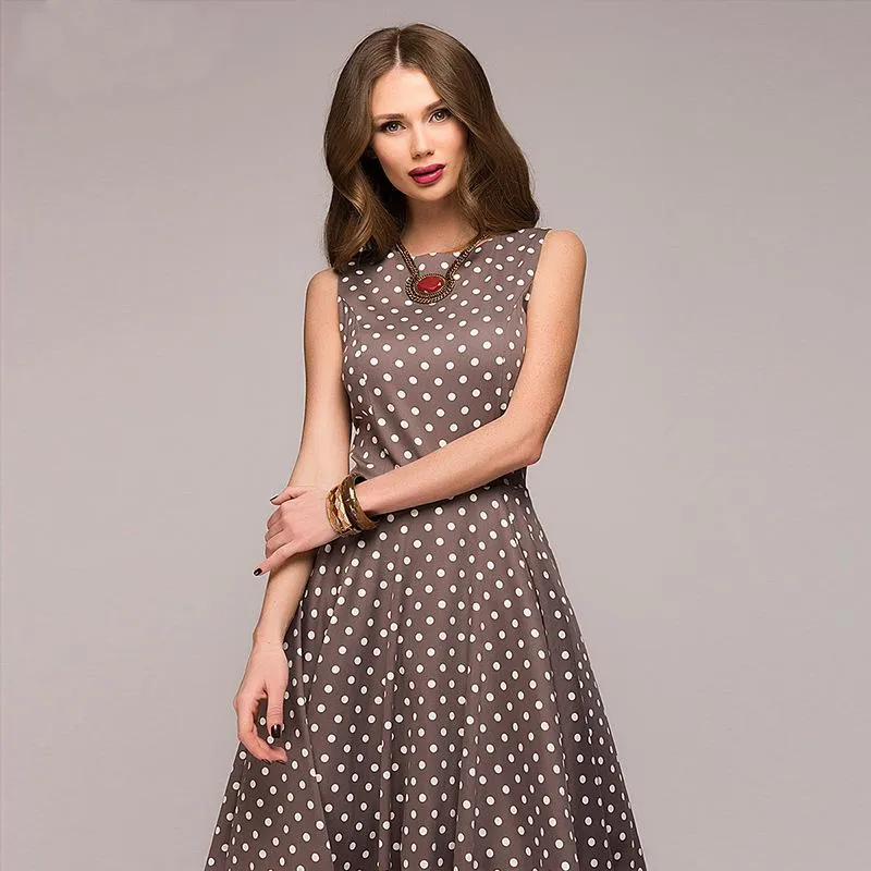 Vintage Gepunktetes Kleid Ferna