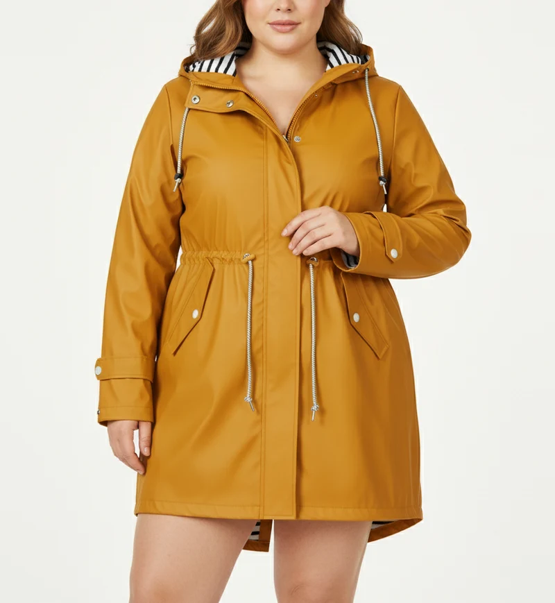 Damen Wasserdichte Regenjacke – Große Größen