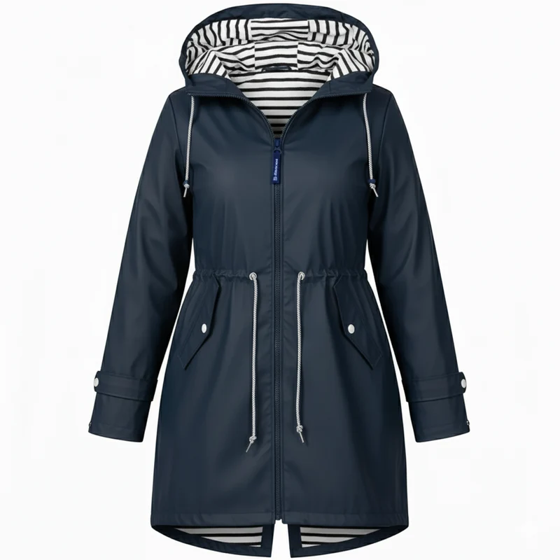 Damen Wasserdichte Regenjacke – Große Größen