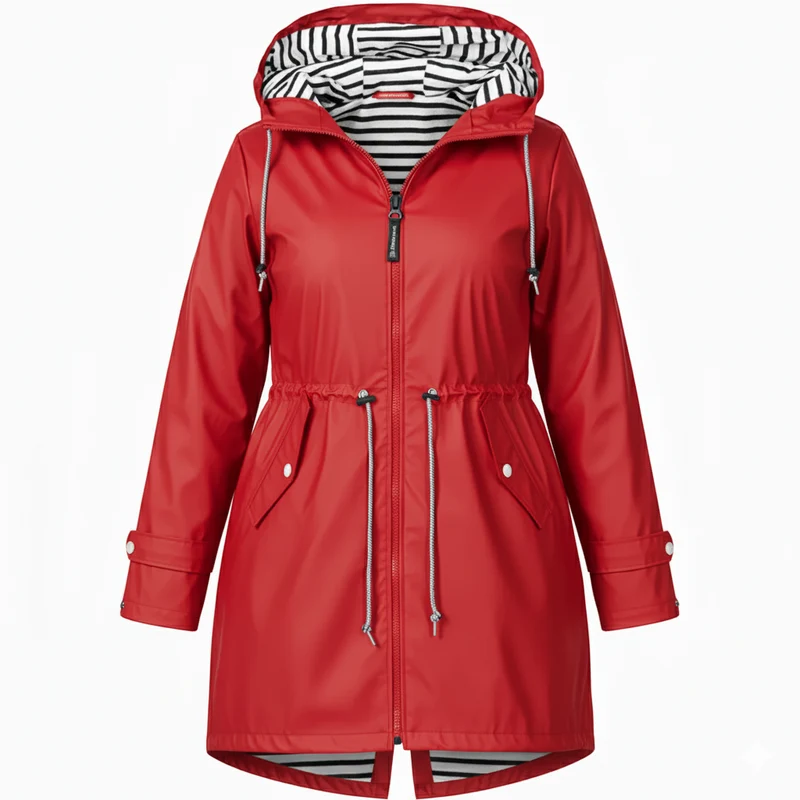 Damen Wasserdichte Regenjacke – Große Größen