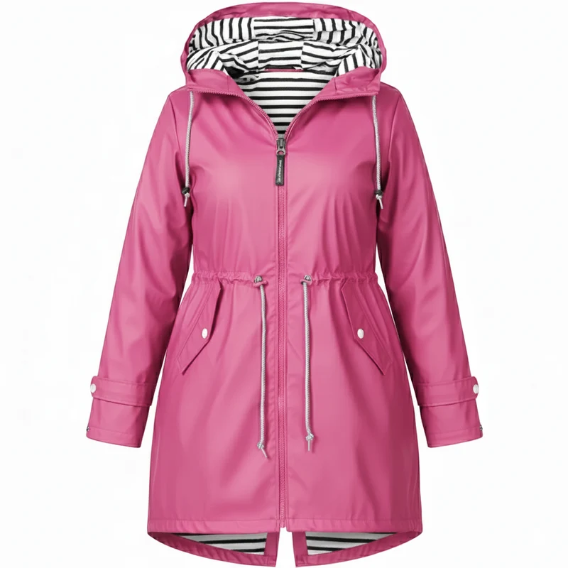 Damen Wasserdichte Regenjacke – Große Größen