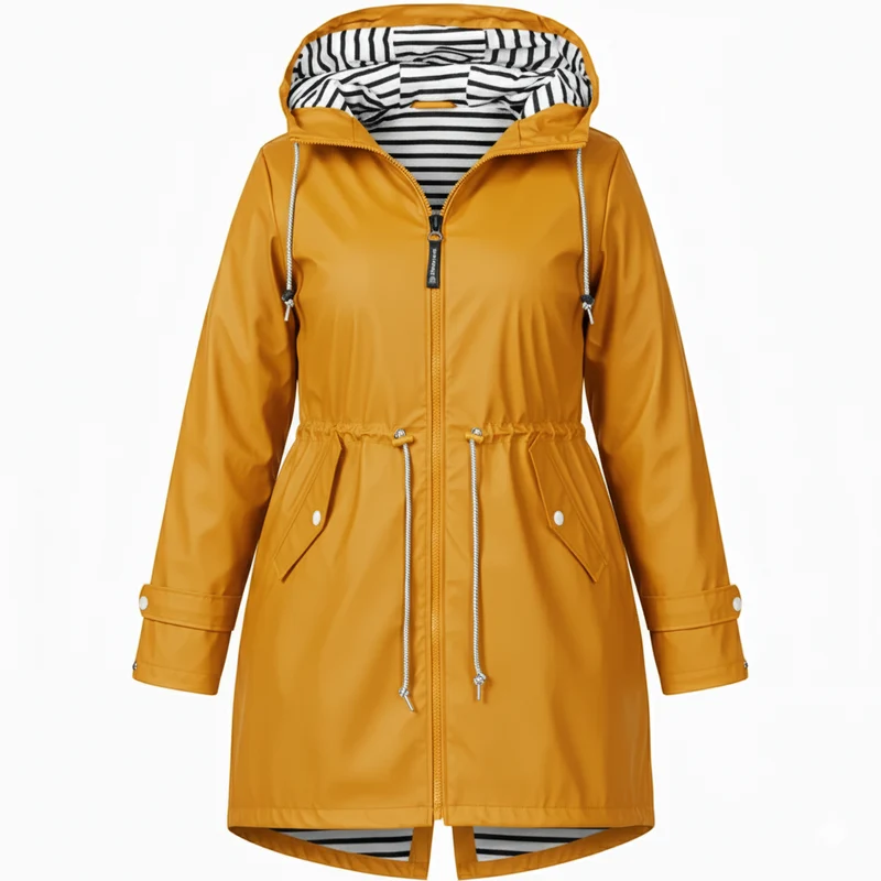 Damen Wasserdichte Regenjacke – Große Größen